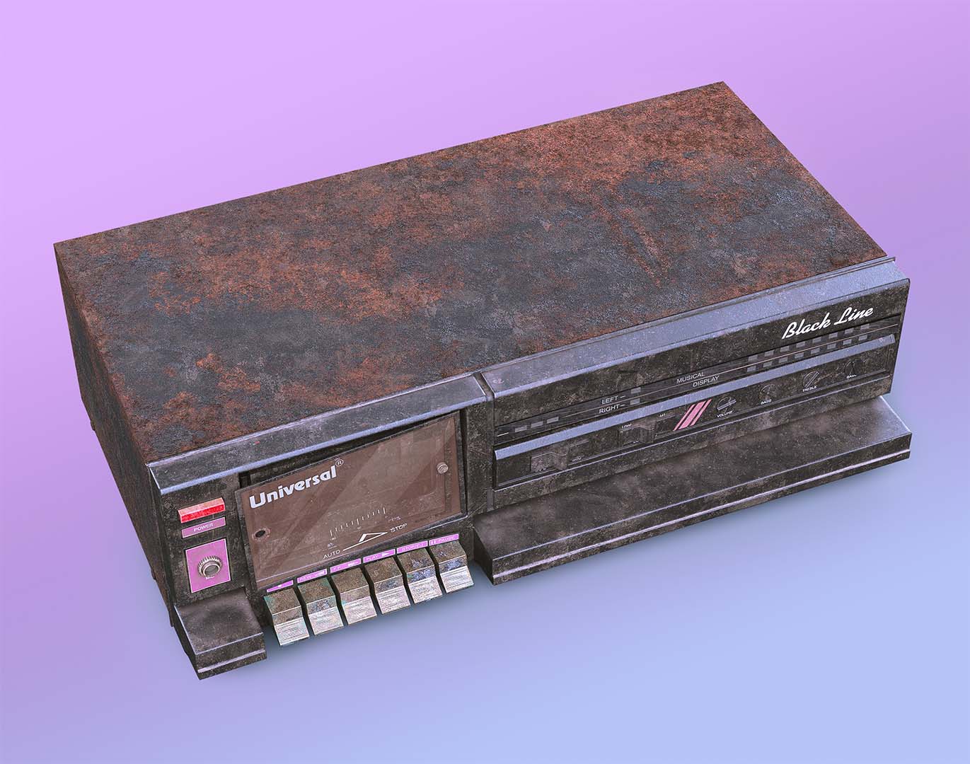 Old Rusted Cassette Player